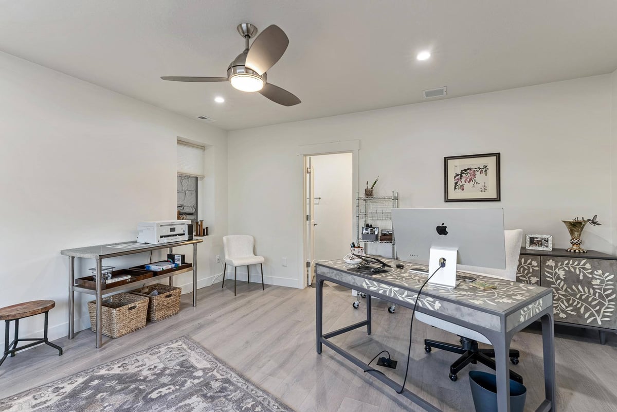 First Floor Finished Office in Remodeled Utah Home