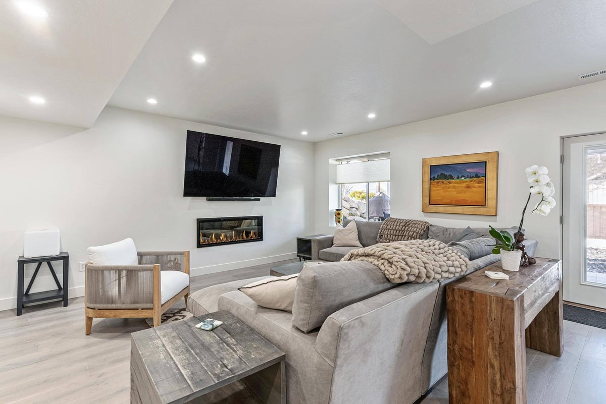 First Floor Sitting Room Area in Remodeled Utah Home