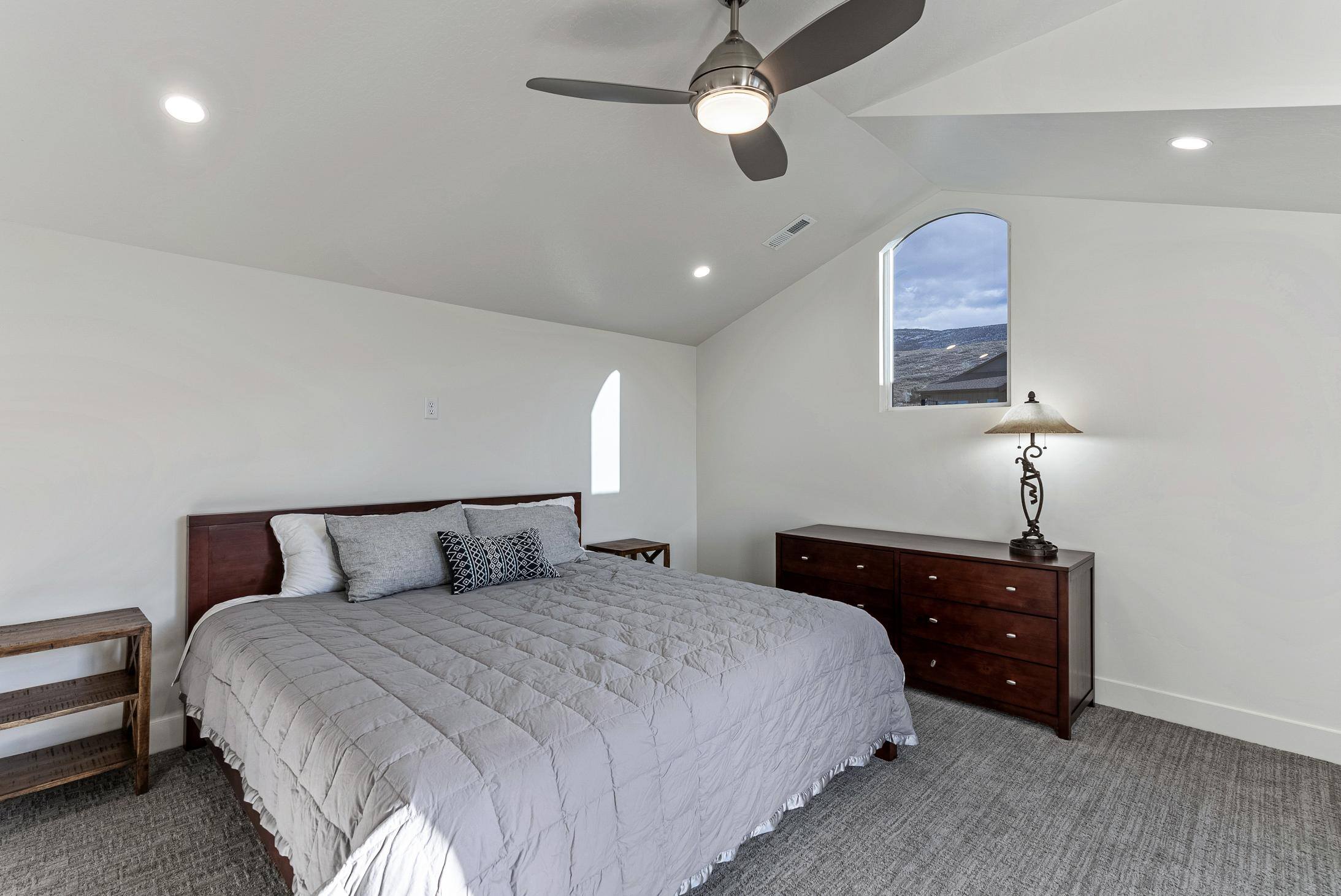Spare Bedroom Bed in Remodeled Utah Home